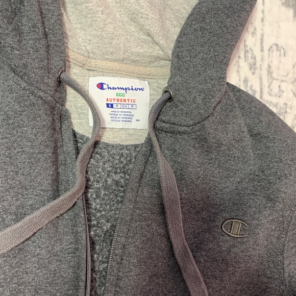 Champion Charcoal Full-Zip Hoodie - Picture 4 of 7